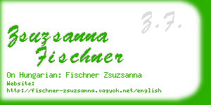 zsuzsanna fischner business card